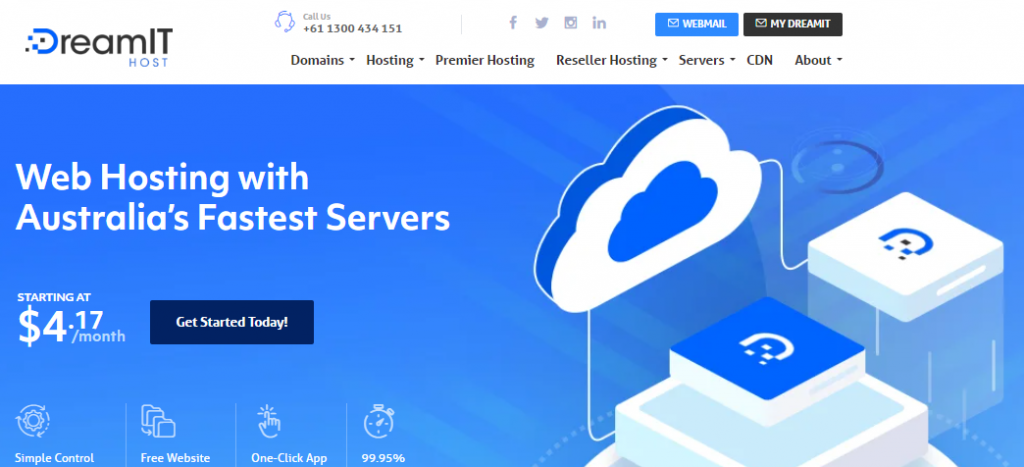 Dreamithost一次性5折优惠！VPS：$7/月/2GB内存/50GB NVMe空间/1TB流量/1Gbps端口/DDOS/KVM/澳大利亚/新西兰