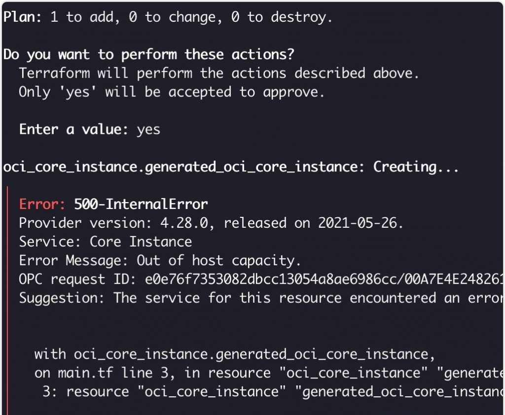 Oracle甲骨文ARM架构VPS（VM.Standard.A1.Flex）自动抢购脚本代码分享