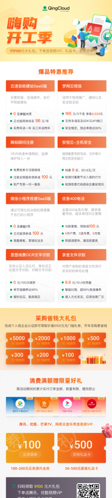 青云QingCloud：云市场嗨购开工季 | 请查收你的专属薅羊毛必备攻略
