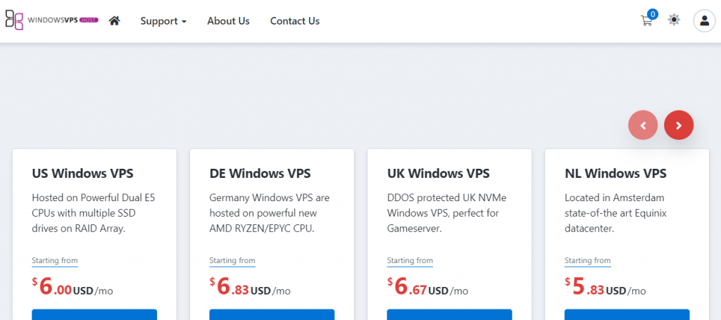 WindowsVPS.Host：英国VPS，1核/2G/25GB SSD/1Gbps不限流量，$7/月起，另可选美国/德国/荷兰等机房