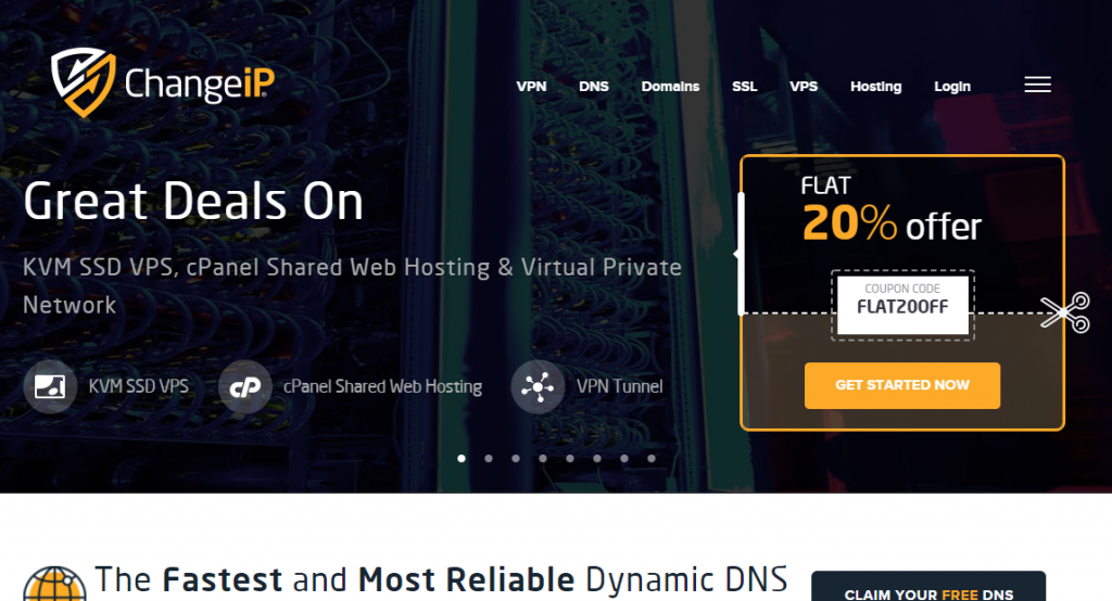 ChangeIP永久8折促销KVM VPS：洛杉矶/芝加哥/丹佛/荷兰机房，$19.2/年/256MB内存/5GB SSD空间/不限流量@100Mbps端口