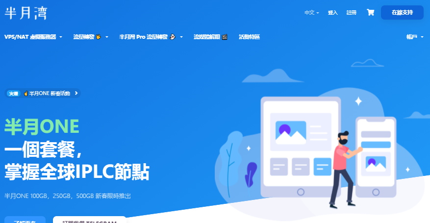 半月湾美国原生IP：$69.99/年/512MB内存/10GB空间/1TB流量/300Mbps-1Gbps端口/DDOS/KVM/洛杉矶CN2 GIA