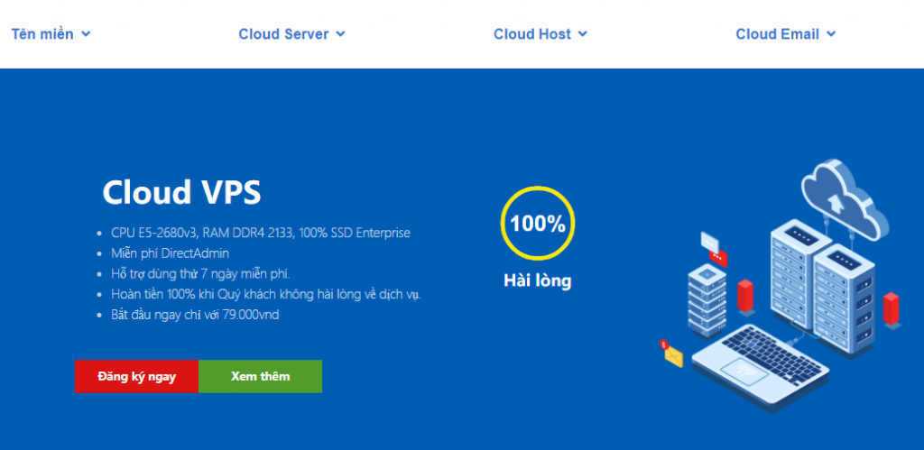 cloudcore.vn越南胡志明市VPS，79000VND/月/1GB内存/1核/10GB SSD/100M带宽/原生IP/不限流量/KVM架构