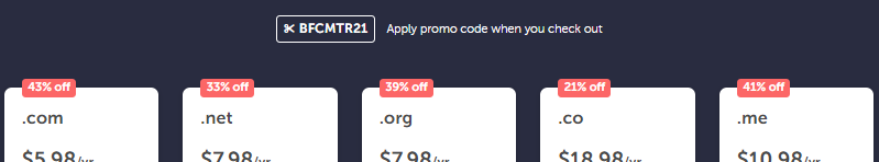 【黑五】NameCheap域名优惠：.com域名注册/转入均$5.98/yr，.net注册首年$5.98，.org注册首年$6.48