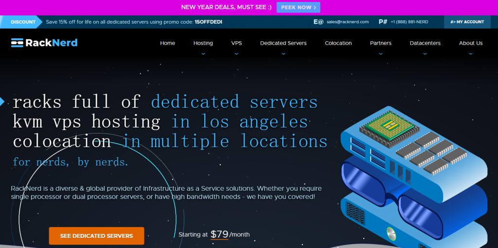 RackNerd独立服务器:$194/月站群服务器-E3-1240v3/16GB/1TB/30TB/237IP/洛杉矶等机房