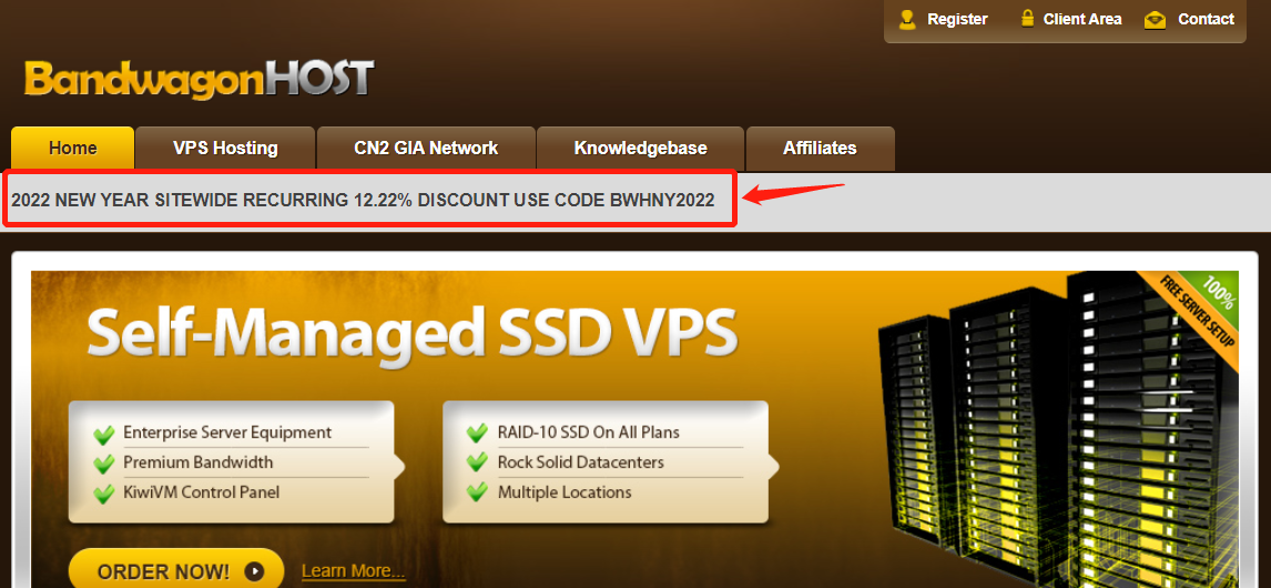 搬瓦工新增美国DC9 CN2 GIA限量版VPS，$70.2/年，1C/1G内存/20G SSD/1G带宽@500G月流量
