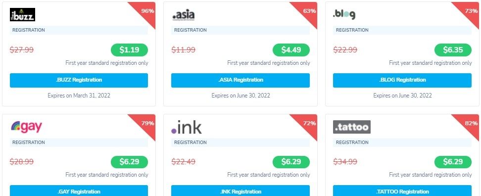 NameSilo：2022年便宜域名推荐，最高可获得96%折扣优惠