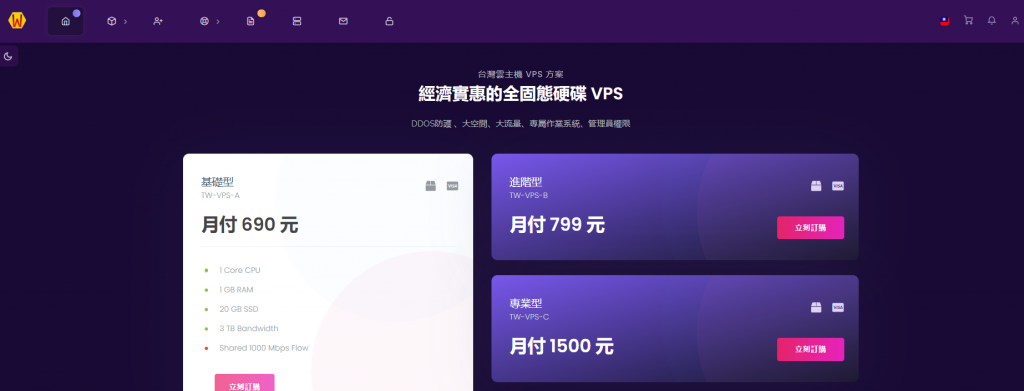 WeVPS光辉十月感恩季：台湾云主机VPS/云路由VPN新购续费88折优惠附Telegram电报群入口