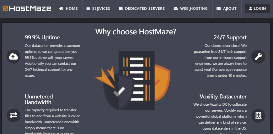 HostMaze促销罗马尼亚VPS，81折循环优惠，1Gbps带宽无限流量实付1.62欧元/月