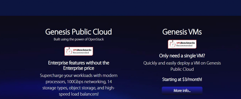 Genesishosting：美国芝加哥云服务器，OpenStack虚拟架构，1核1G内存5TB月流量$3/月起