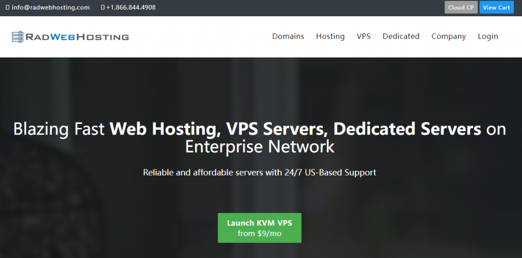 radwebhosting三月活动：全场KVM VPS和独立服务器75折循环优惠