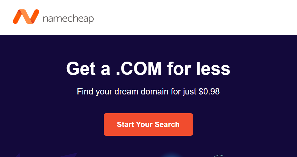 Namecheap域名优惠：.com域名首年只要$0.98≈￥6.25，免费域名隐私保护