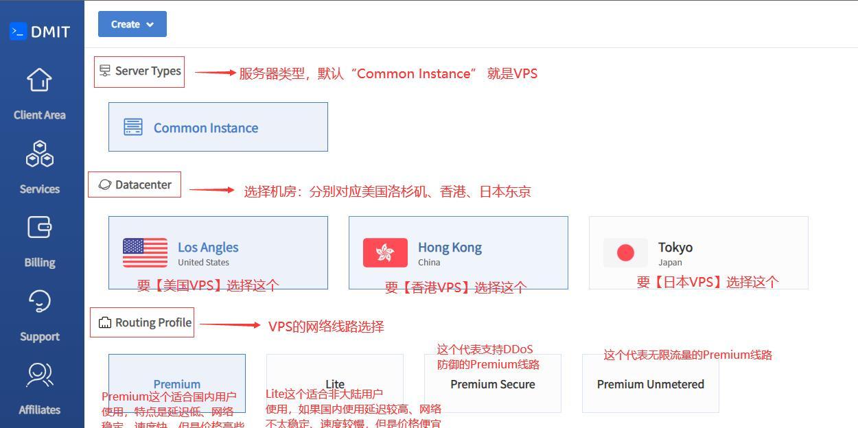 DMIT VPS购买教程 - VPS类型及线路选择
