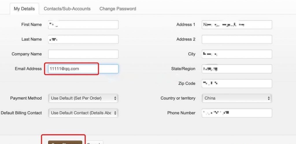 搬瓦工BandwagonHost注册邮箱（Email Address）查看与修改教程分享