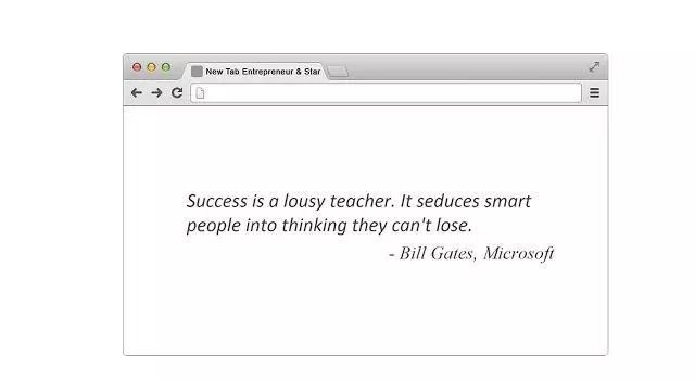 New Tab Startup Quotes：学习成功人士的格言