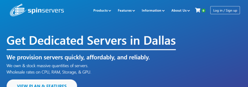 spinservers美国圣何塞Dual Intel Xeon E5-2650L V3 24核48线程64G内存1.6TB SSD硬盘以及10Gbps端口带宽10TB月流量仅需$109/月