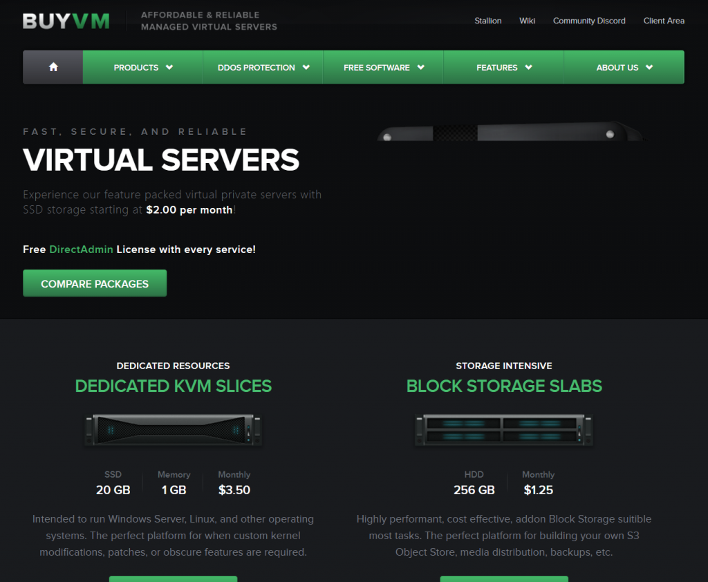 BuyVM拉斯维加斯AMD无限流量VPS最高80T大硬盘补货月付2美元起附测试IP