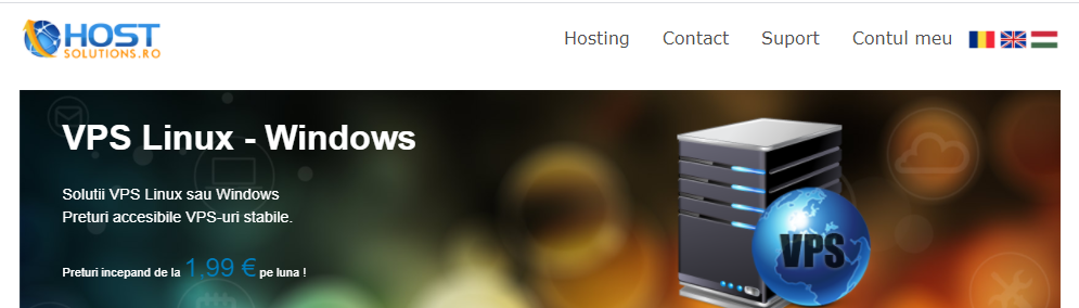 hostsolutions罗马尼亚抗投诉VPS三折促销：KVM架构1核1G内存30G NVMe硬盘1Gbps带宽10TB月流量年付25欧元附优惠码
